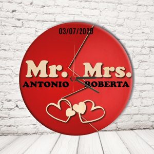 OROLOGIO CERCHIO''MR AND MRS DATA''