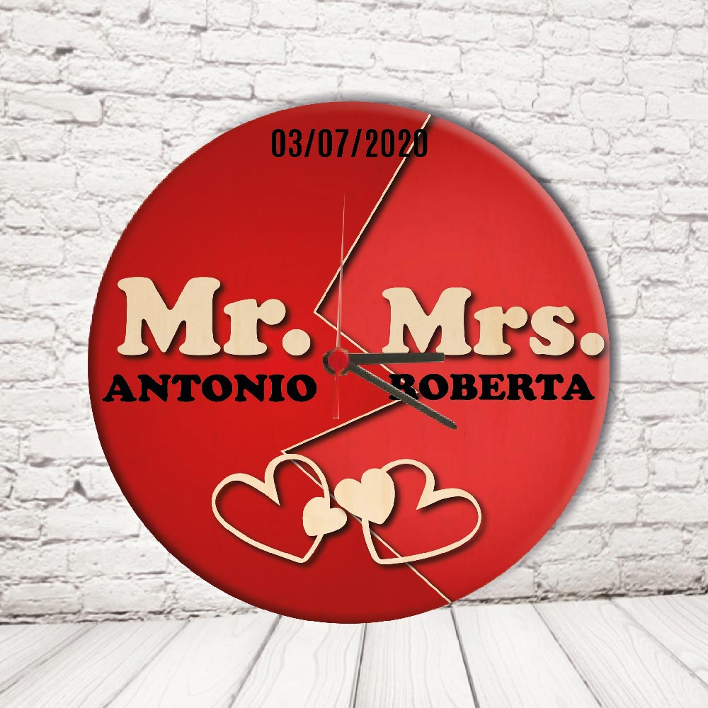 OROLOGIO CERCHIO''MR AND MRS DATA''