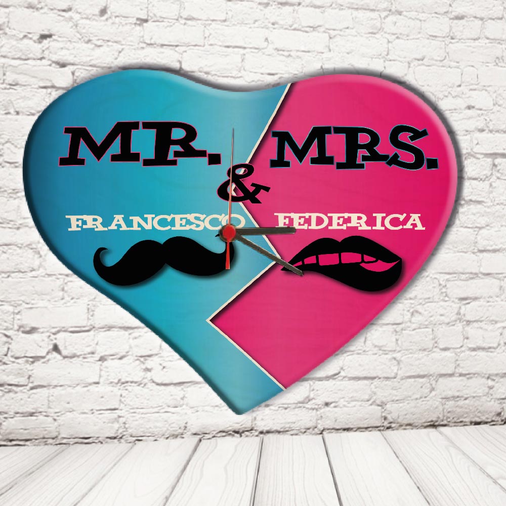 OROLOGIO CUORE ''MR AND MRS BAFFI''