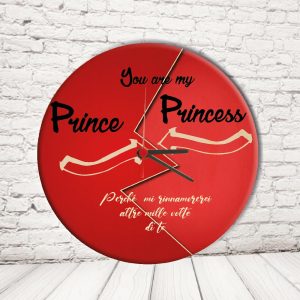 OROLOGIO CERCHIO''PRINCE AND PRINCESS FRECCIA''