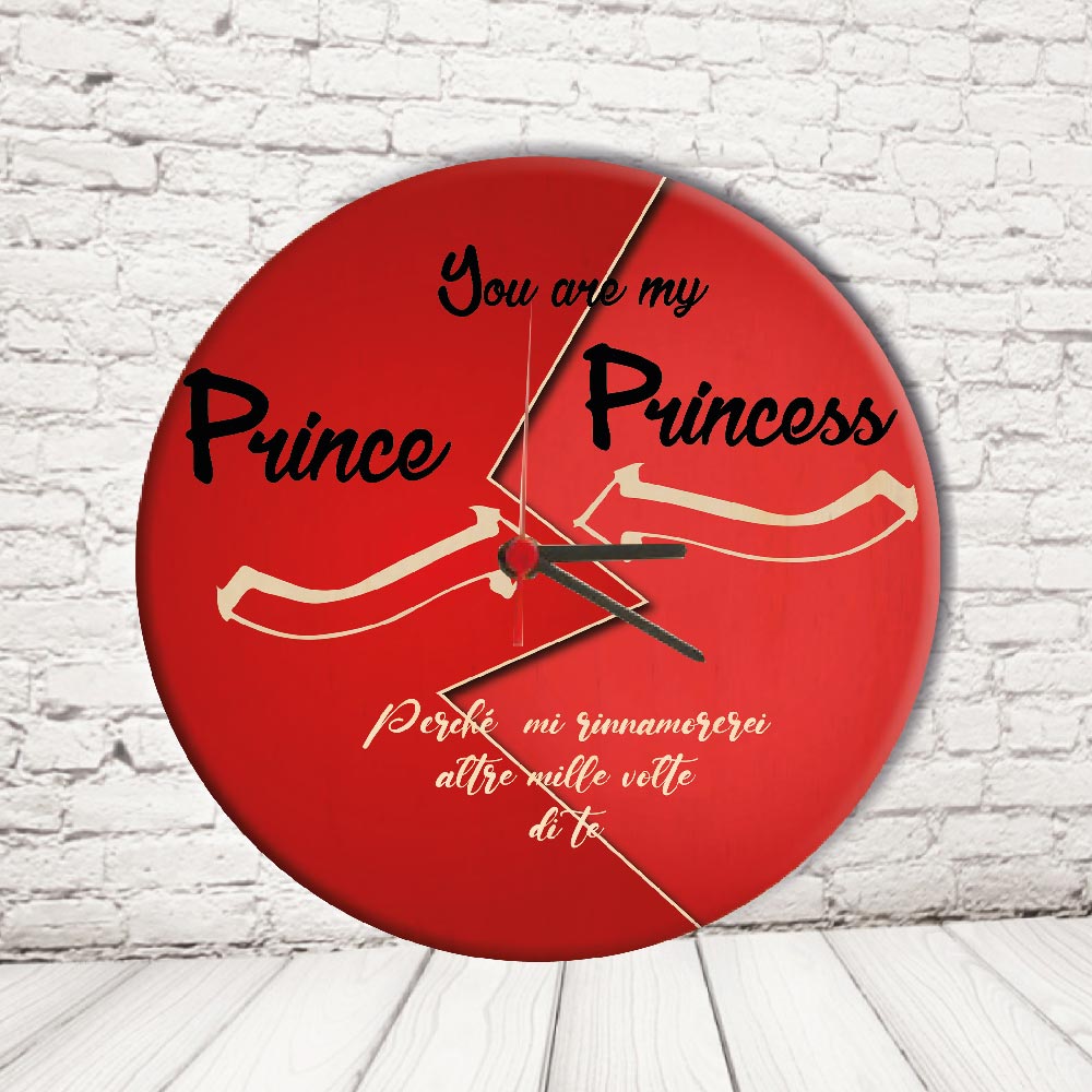 OROLOGIO CERCHIO''PRINCE AND PRINCESS FRECCIA''