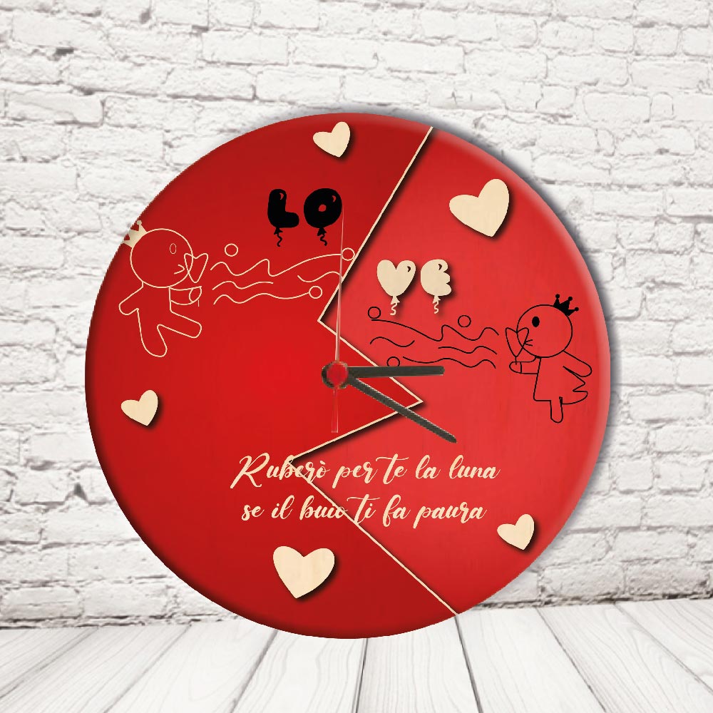 OROLOGIO CERCHIO ''LOVE PALLONCINI''