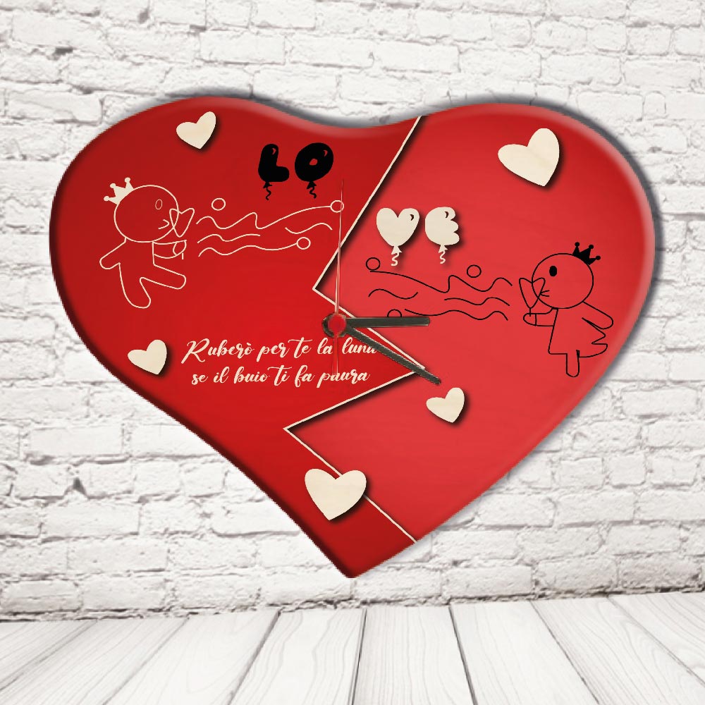 OROLOGIO CUORE ''LOVE PALLONCINI''