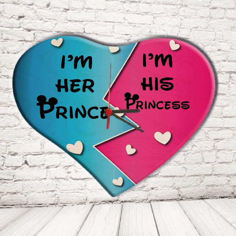 OROLOGIO CUORE ''PRINCE AND PRINCESS DISNEY''