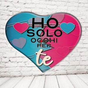 OROLOGIO CERCHIO ''RE E REGINA DI CUORI'