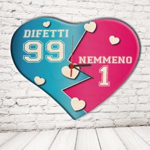 OROLOGIO CUORE ''DIFETTI 99 E 1'