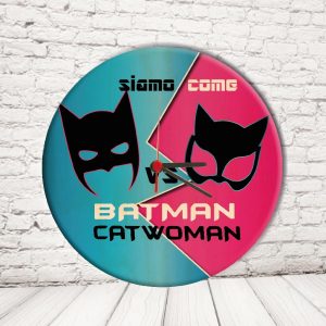 OROLOGIO CERCHIO ''BAT AND CAT''