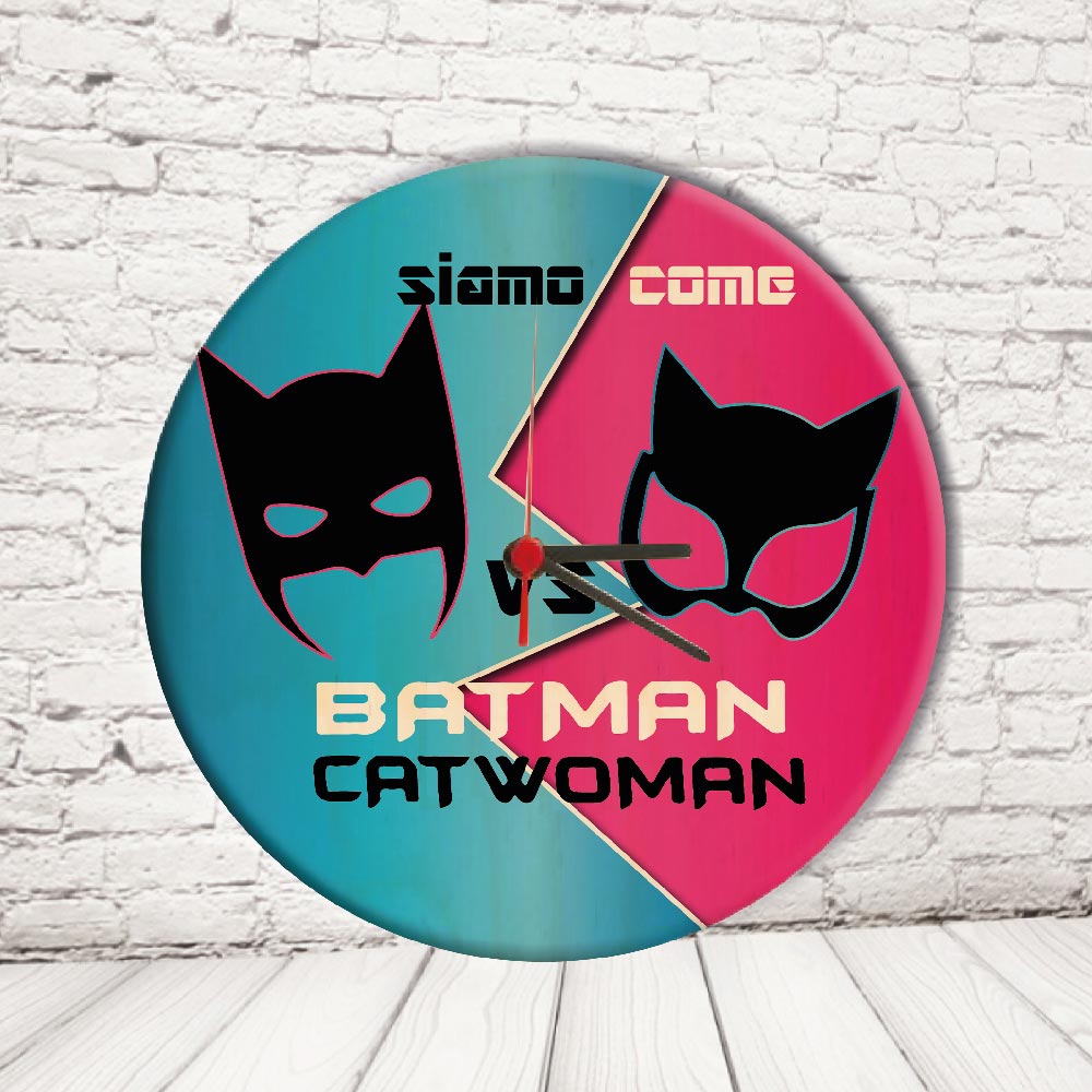 OROLOGIO CERCHIO ''BAT AND CAT''