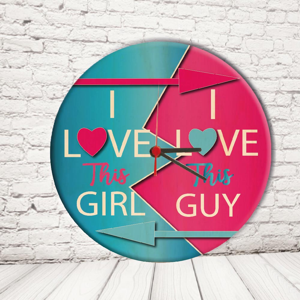 OROLOGIO CERCHIO ''LOVE THIS GUY/GIRL''