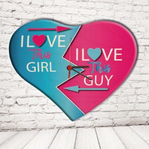 OROLOGIO CUORE ''LOVE THIS GUY/GIRL''