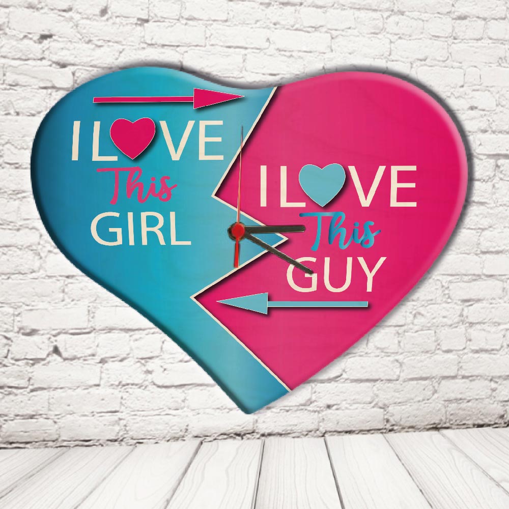OROLOGIO CUORE ''LOVE THIS GUY/GIRL''