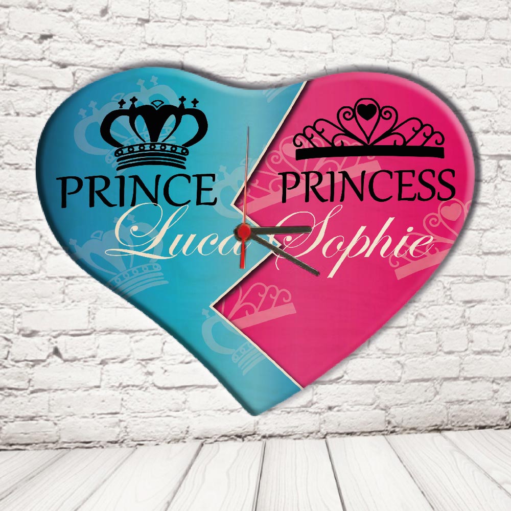 OROLOGIO CUORE ''PRINCE AND PRINCESS''