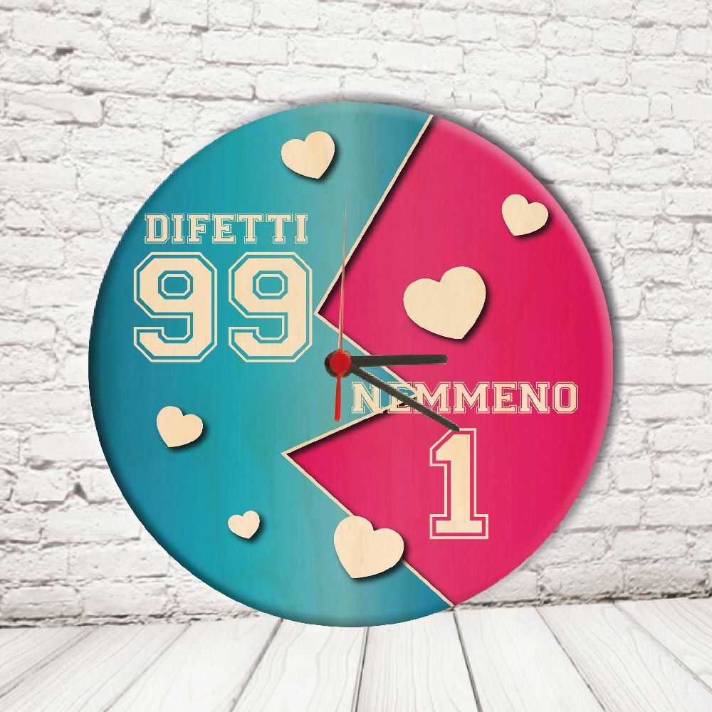 OROLOGIO CERCHIO ''DIFETTI 99 E 1'