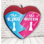 CUSCINO PORTA OGGETTI ''KING AND QUEEN SCACCHI''