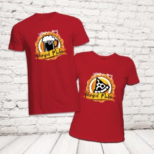 COPPIA T-SHIRT ''PERFECT MATCH'' ROSSE