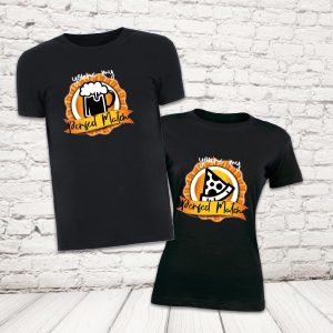 COPPIA T-SHIRT ''PERFECT MATCH'' NERE