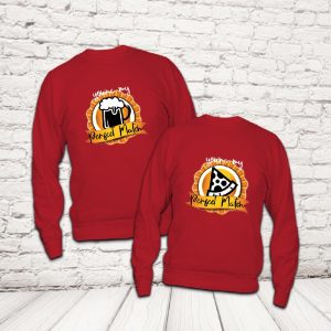 COPPIA FELPE ''PERFECT MATCH'' ROSSE