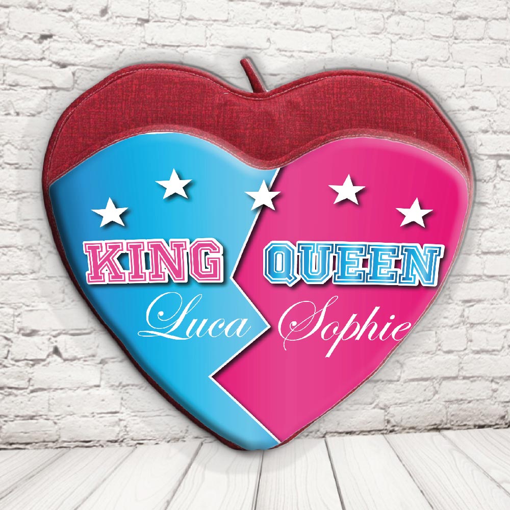 CUSCINO PORTA OGGETTI ''KING AN DQUEEN STELLE''