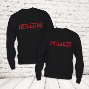 COPPIA FELPE ''LOVING'' NERE