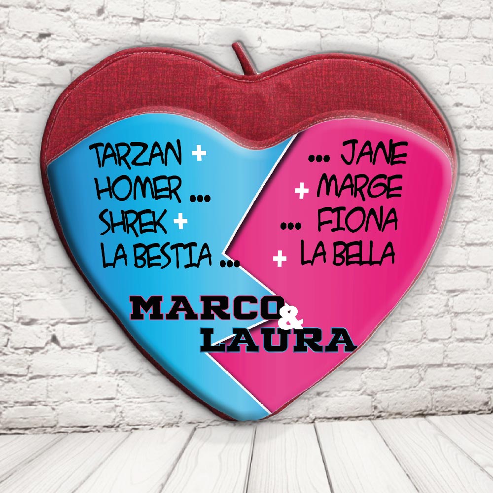 CUSCINO PORTA OGGETTI ''LOVE LIST NAME''