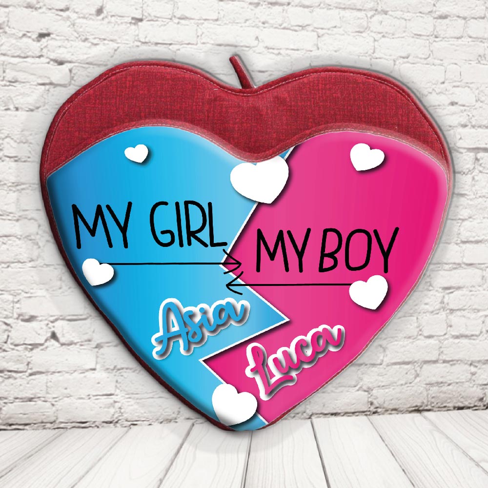 CUSCINO PORTA OGGETTI ''GIRL/BOY''