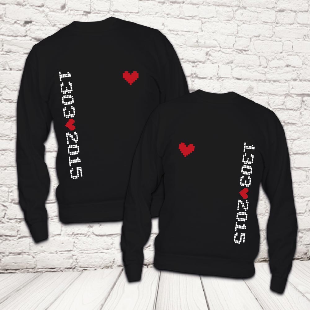 COPPIA FELPE ''PIXEL DATA'' NERA