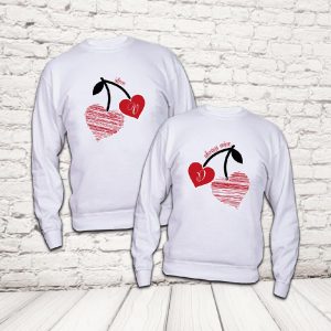 COPPIA FELPE ''ALWAYS MINE'' BIANCHE