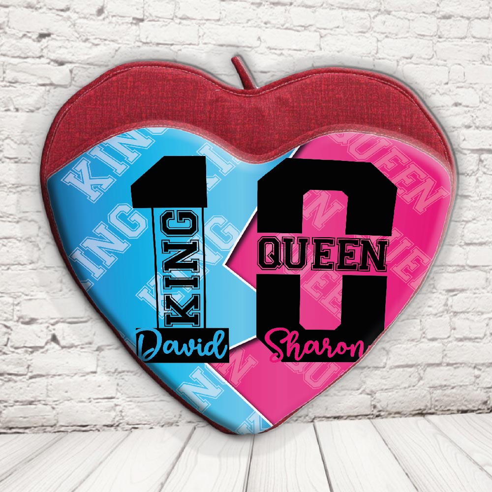 CUSCINO PORTA OGGETTI ''KING AND QUEEN NUMERO'