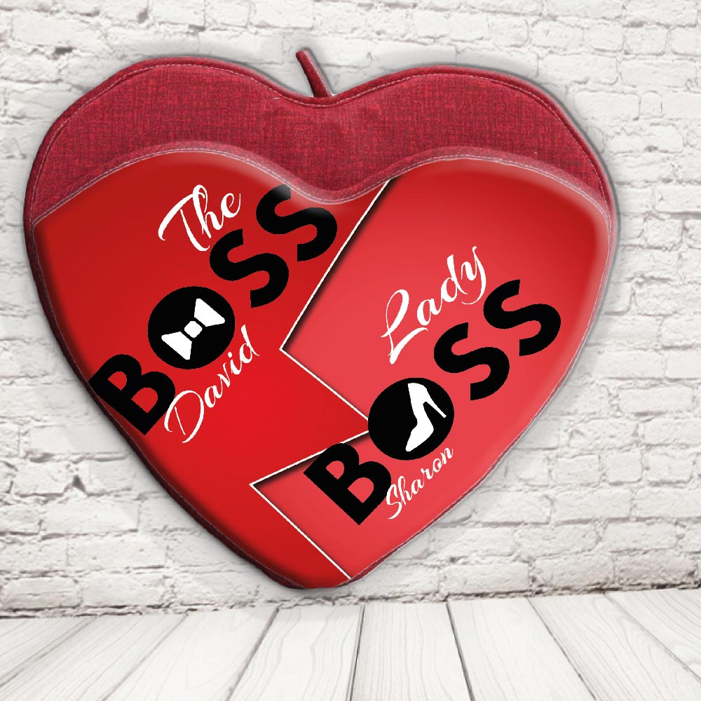 CUSCINO PORTA OGGETTI ''BOSS AND REAL BOSS''