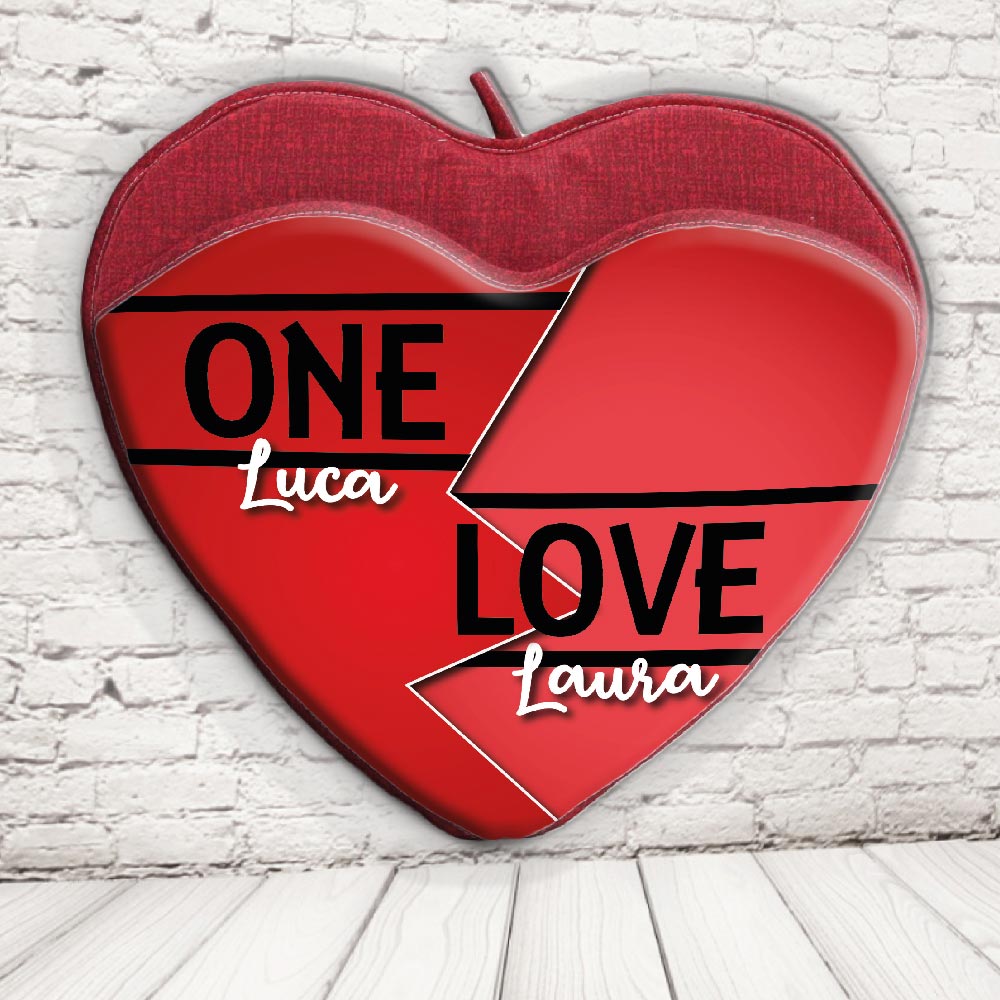 CUSCINO PORTA OGGETTI ''ONE LOVE''