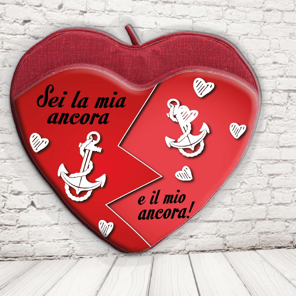 CUSCINO PORTA OGGETTI ''LOVE ANCORA''