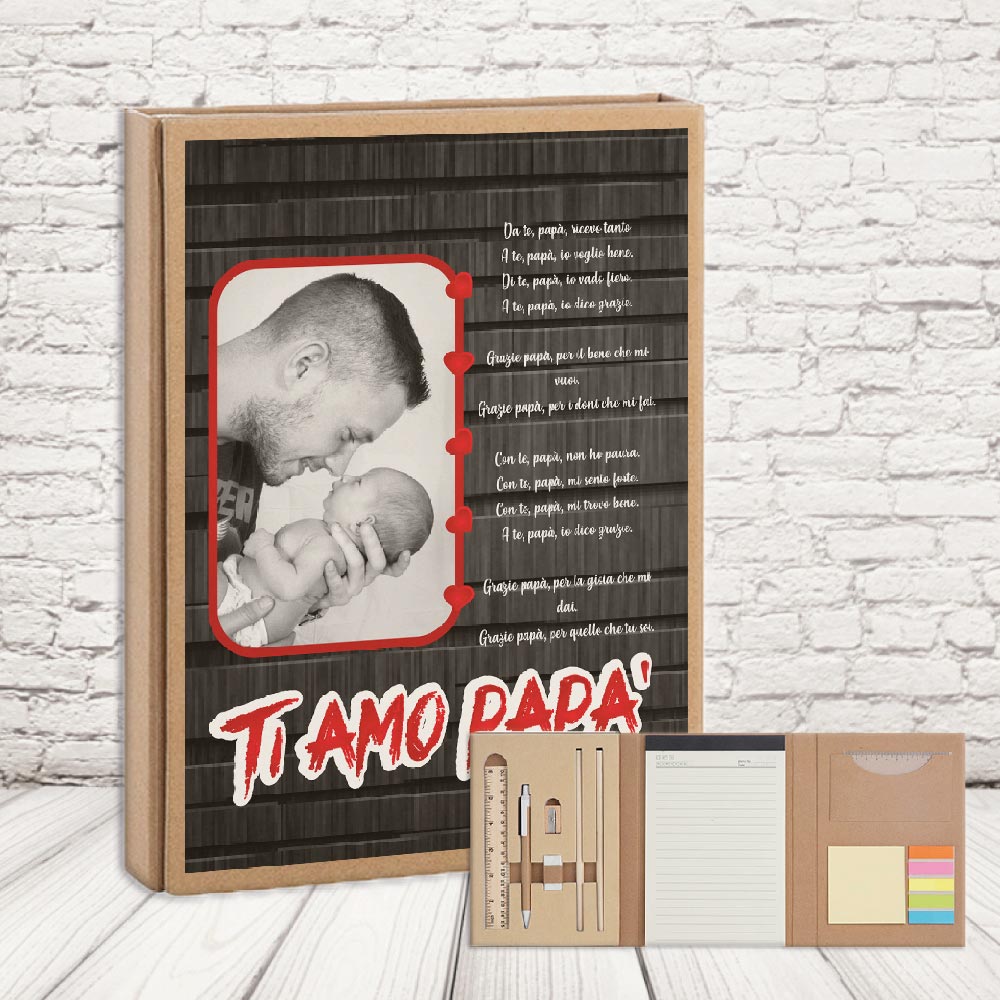 SET ECRU ''LOVE DAD FOTO''