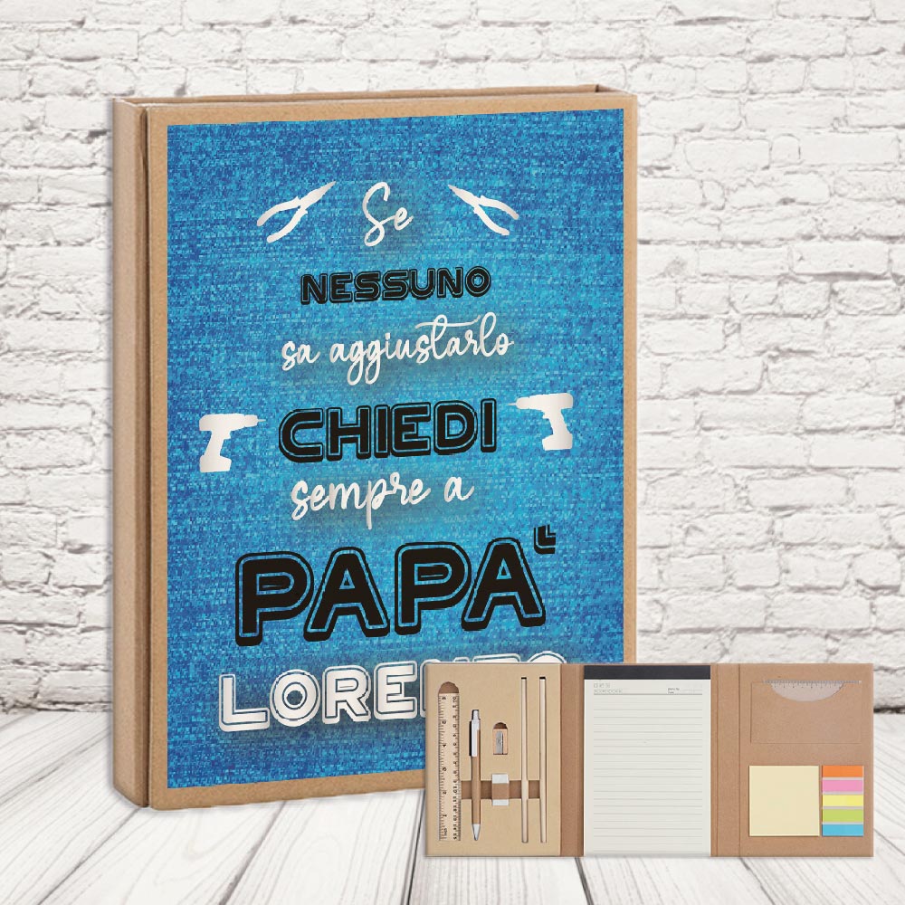 SET ECRU ''DAD AGGIUSTATUTTO''