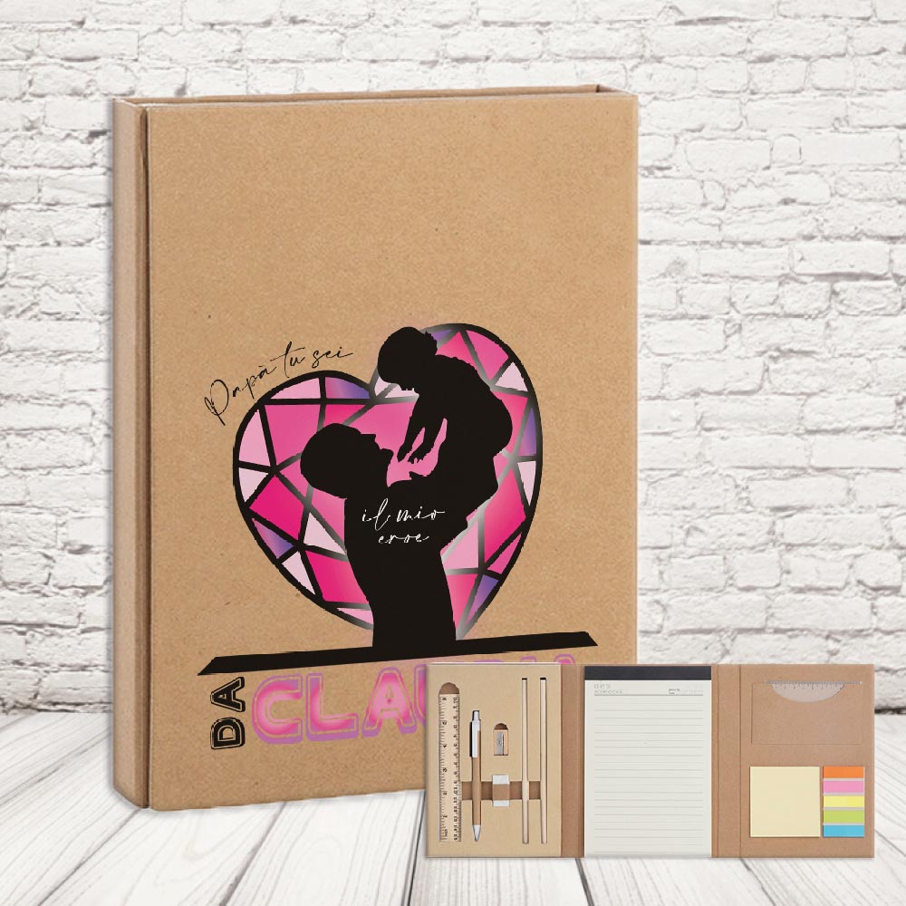 SET ECRU ''DAD CUORE CRISTALLO''