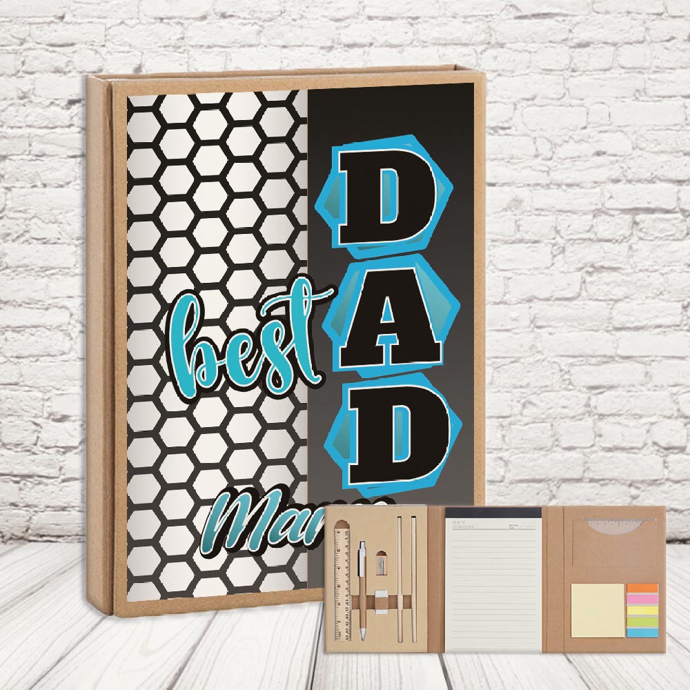 SET ECRU ''best dad blu''