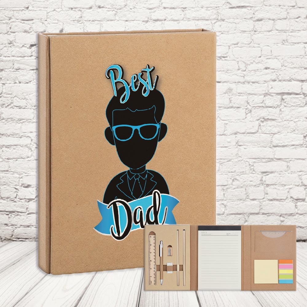 SET ECRU ''best dad occhiali''