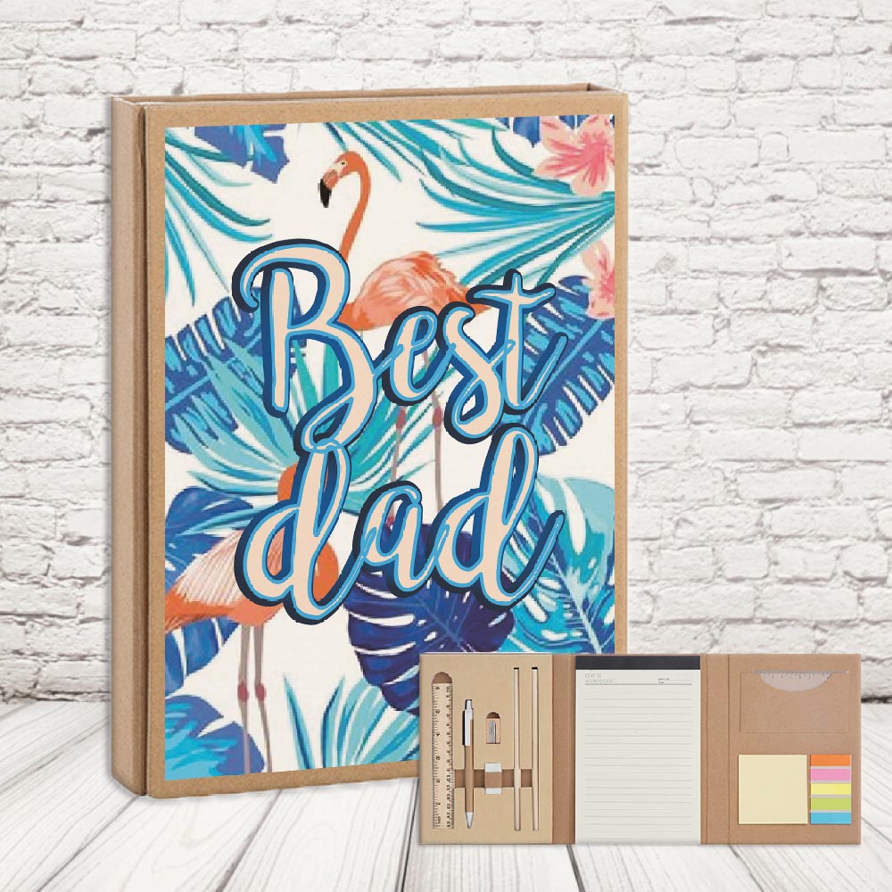 SET ECRU ''DAD NATURE blue''