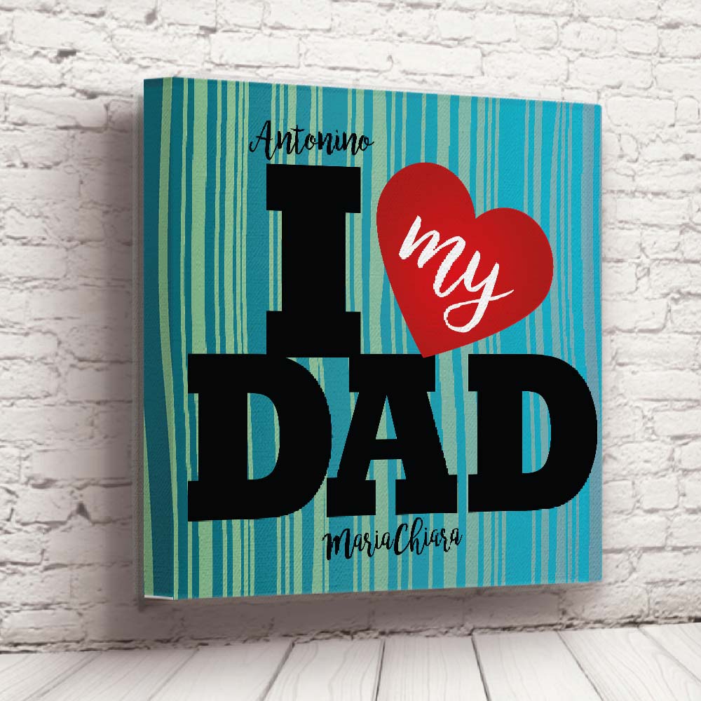 TELA ''LOVE MY DAD CUORE''