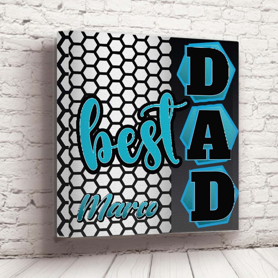 TELA ''BEST DAD BLU''