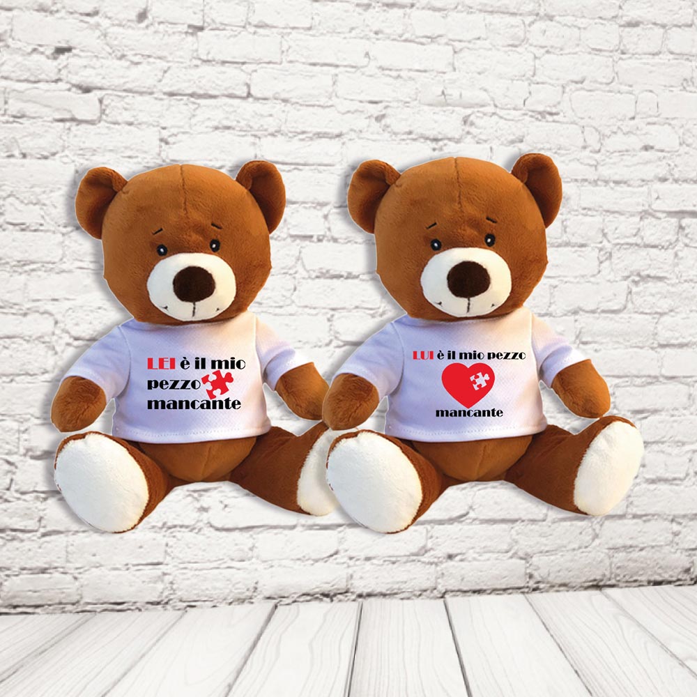 COPPIA PELUCHE ''PEZZO MANCANTE'' GIRAFFA