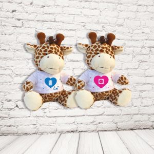 COPPIA PELUCHE ''amore ricarica'' GIRAFFA