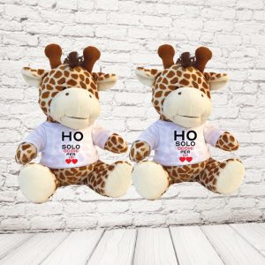 COPPIA PELUCHE ''solo occhi per te'' GIRAFFA