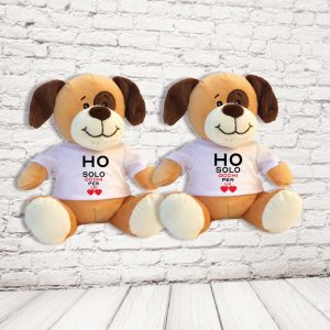 COPPIA PELUCHE ''solo occhi per te'' CANE