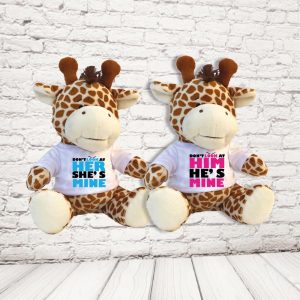 COPPIA PELUCHE ''dont look'' GIRAFFA