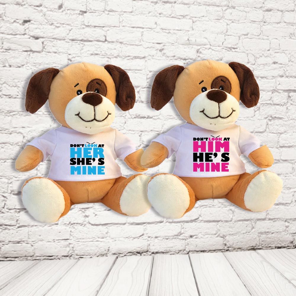 COPPIA PELUCHE ''dont look'' CANE