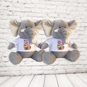 COPPIA PELUCHE ''LOVE ANNIVERSARIO'' ELEFANTE