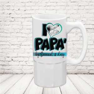 BOCCA ''I LOVE DAD AZZURRO'' CERAMICA