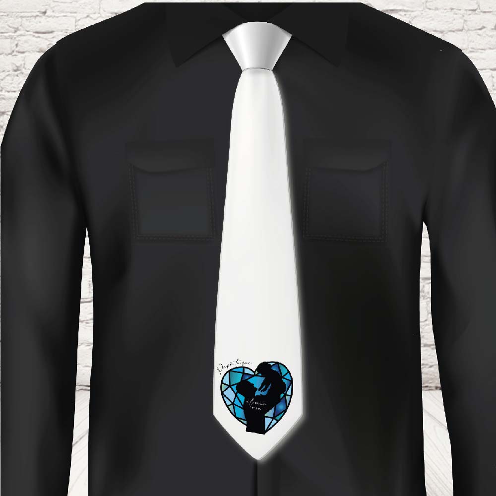 CRAVATTA ''DAD CUORE CRISTALLO''