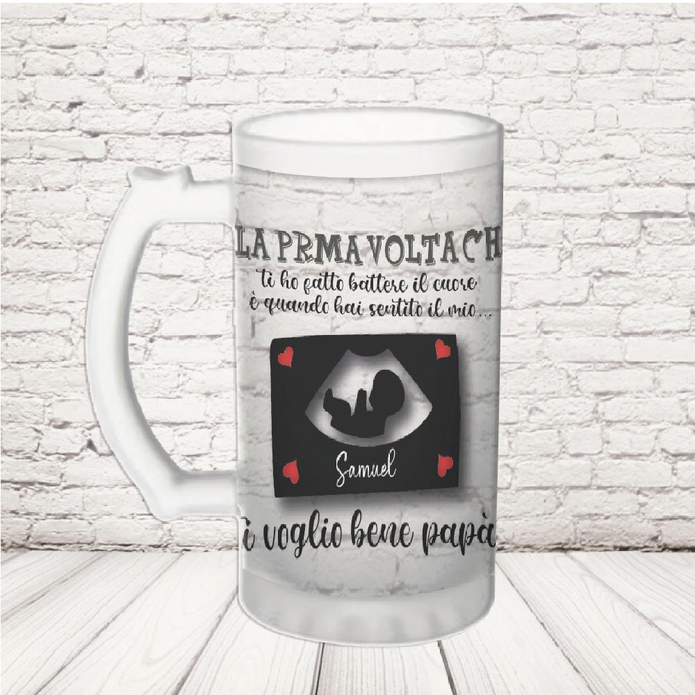 BOCCALE ''LA PRIMA VOLTA'' VETRO