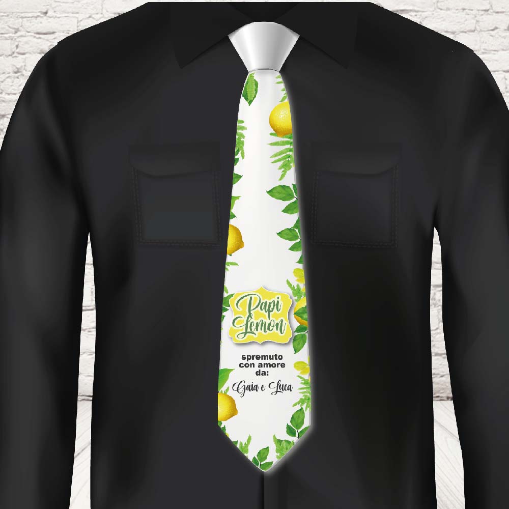 CRAVATTA 'LEMON DAD''